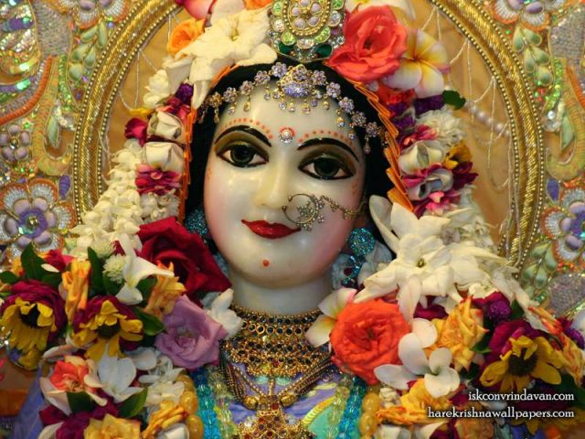 Sri Radha Close up Wallpaper (021)
