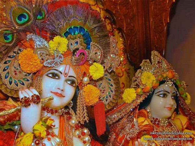 Sri Sri Radha Krishna Close up Wallpaper (008)