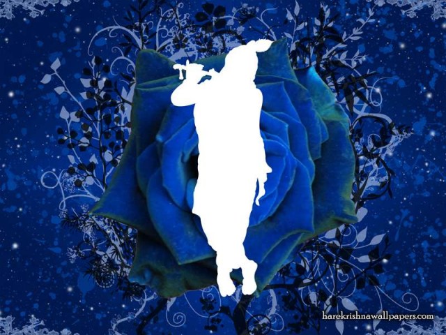 Blue Krishna Wallpaper (001)