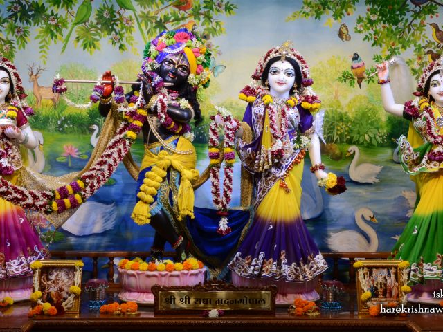 Sri Sri Radha Madan Gopal Lalita Vishakha Wallpaper (001) Size 2400×1350 Download