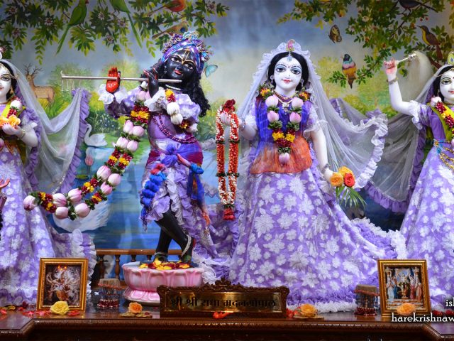 Sri Sri Radha Madan Gopal Lalita Vishakha Wallpaper (002) Size 1600×900 Download