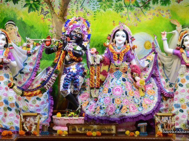 Sri Sri Radha Madan Gopal Lalita Vishakha Wallpaper (003) Size 1600×900 Download