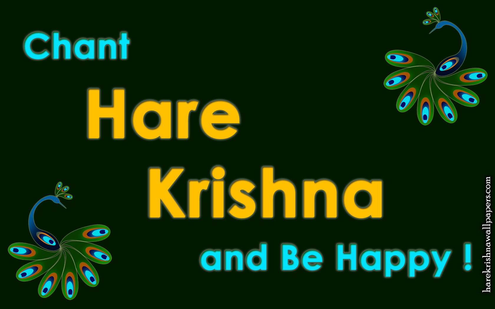 Chant Hare Krishna and be happy Wallpaper (006) Size 1680x1050 Download