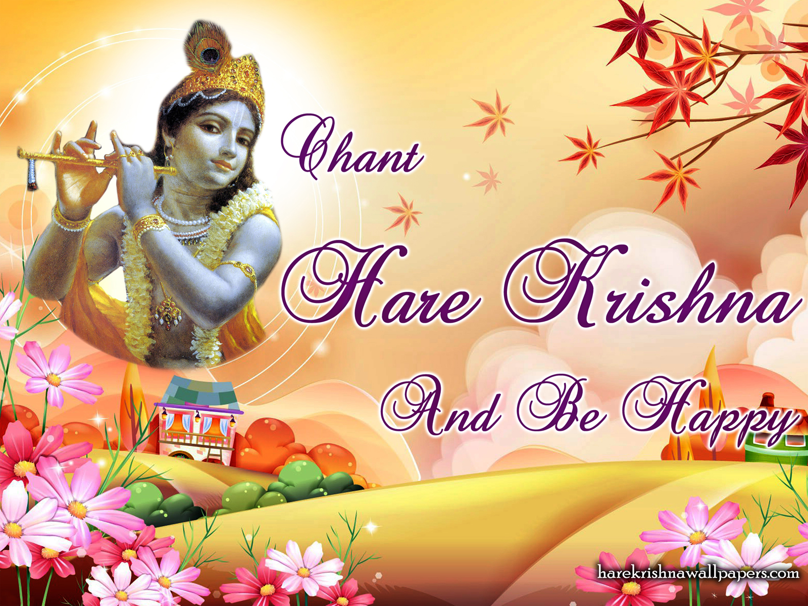 Chant Hare Krishna and be happy Wallpaper (007) Size1600x1200 Download