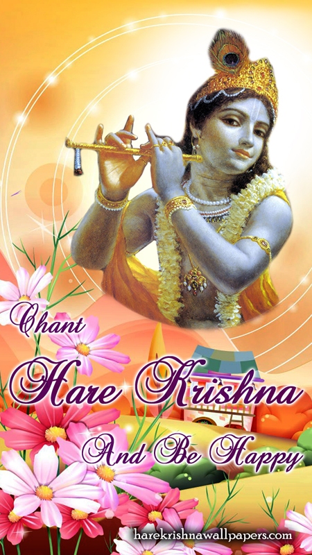 Chant Hare Krishna and be happy Wallpaper (007) Size 450x800 Download