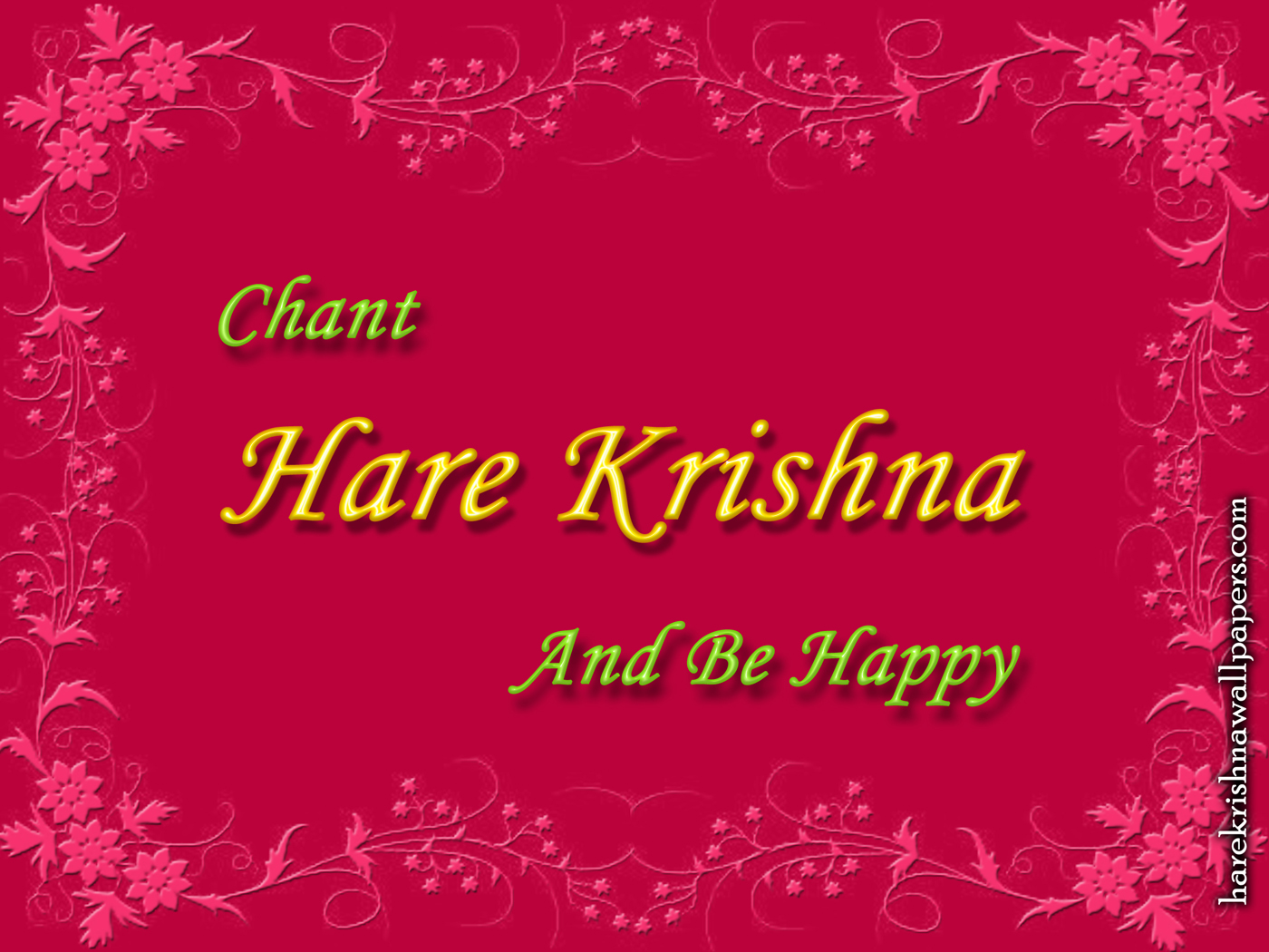 Chant Hare Krishna and be happy Wallpaper (008) Size 1400x1050 Download