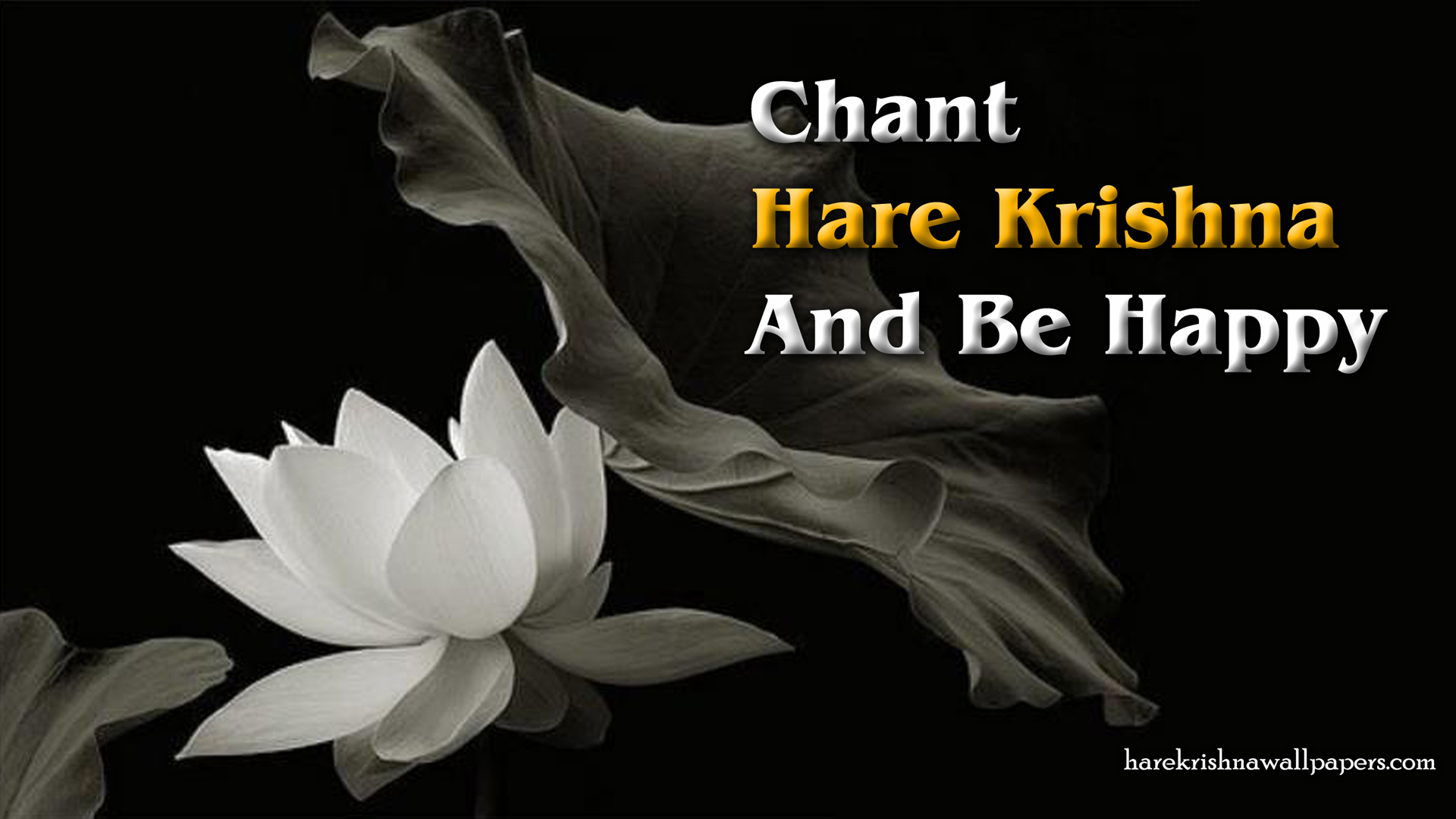 Chant Hare Krishna and be happy Wallpaper (010) Size 1920x1080 Download