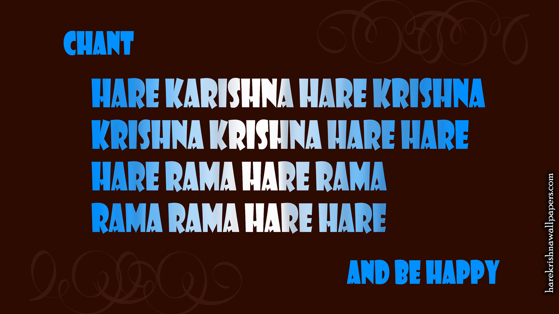 Chant Hare Krishna and be happy Wallpaper (012) Size 1920x1080 Download