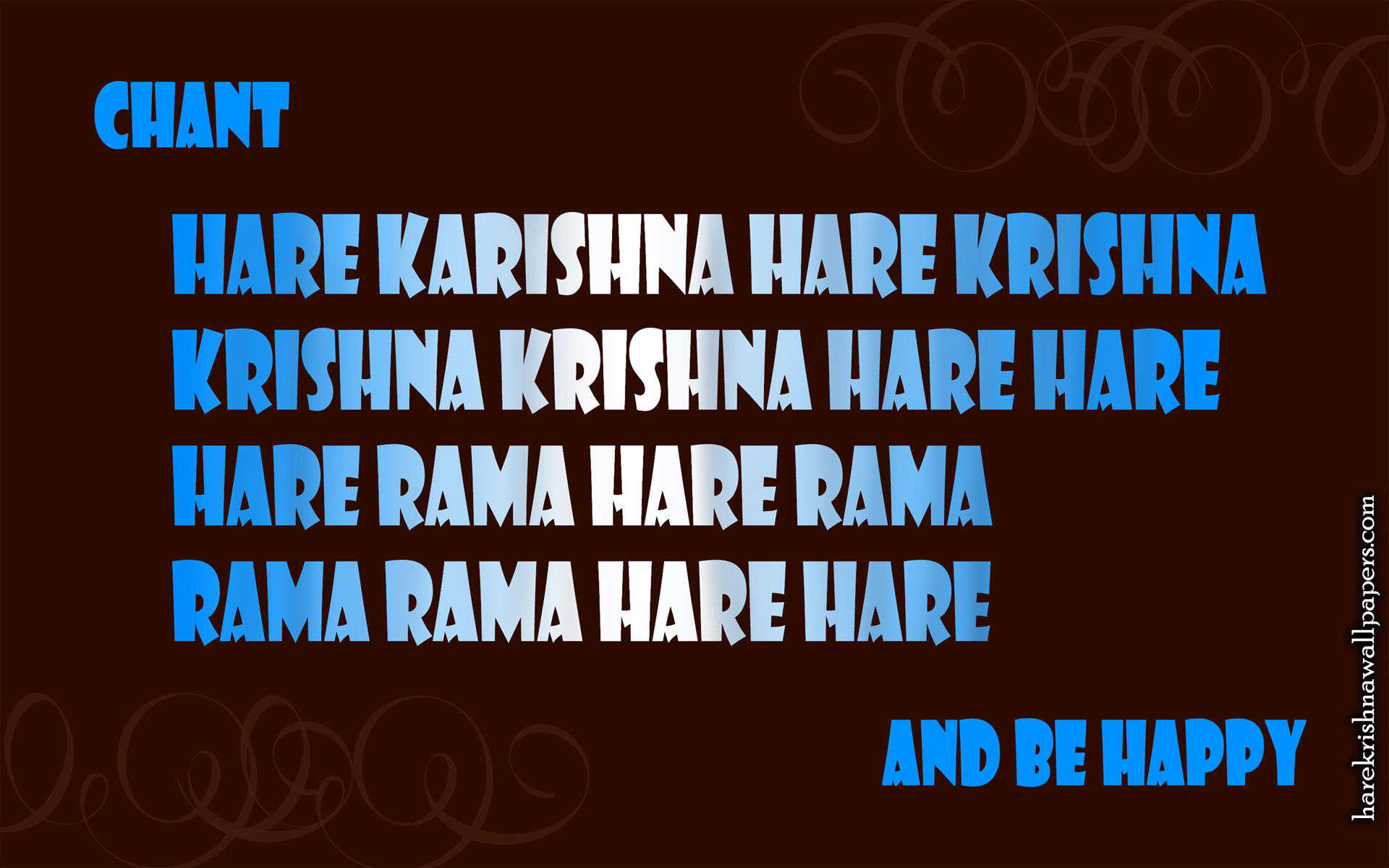 Chant Hare Krishna and be happy Wallpaper (012) Size 1920x1200 Download