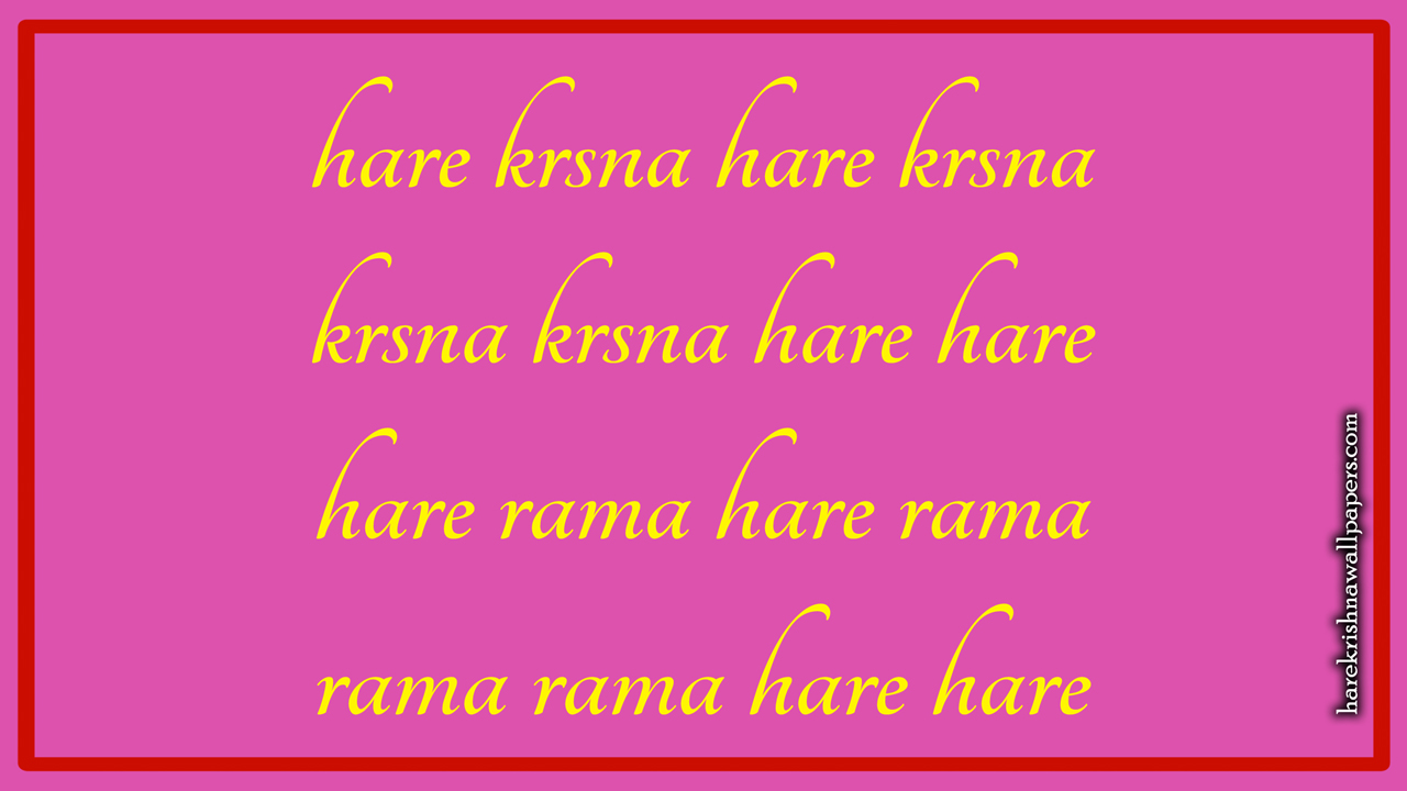 Chant Hare Krishna Mahamantra Wallpaper (016) Size1280x720 Download