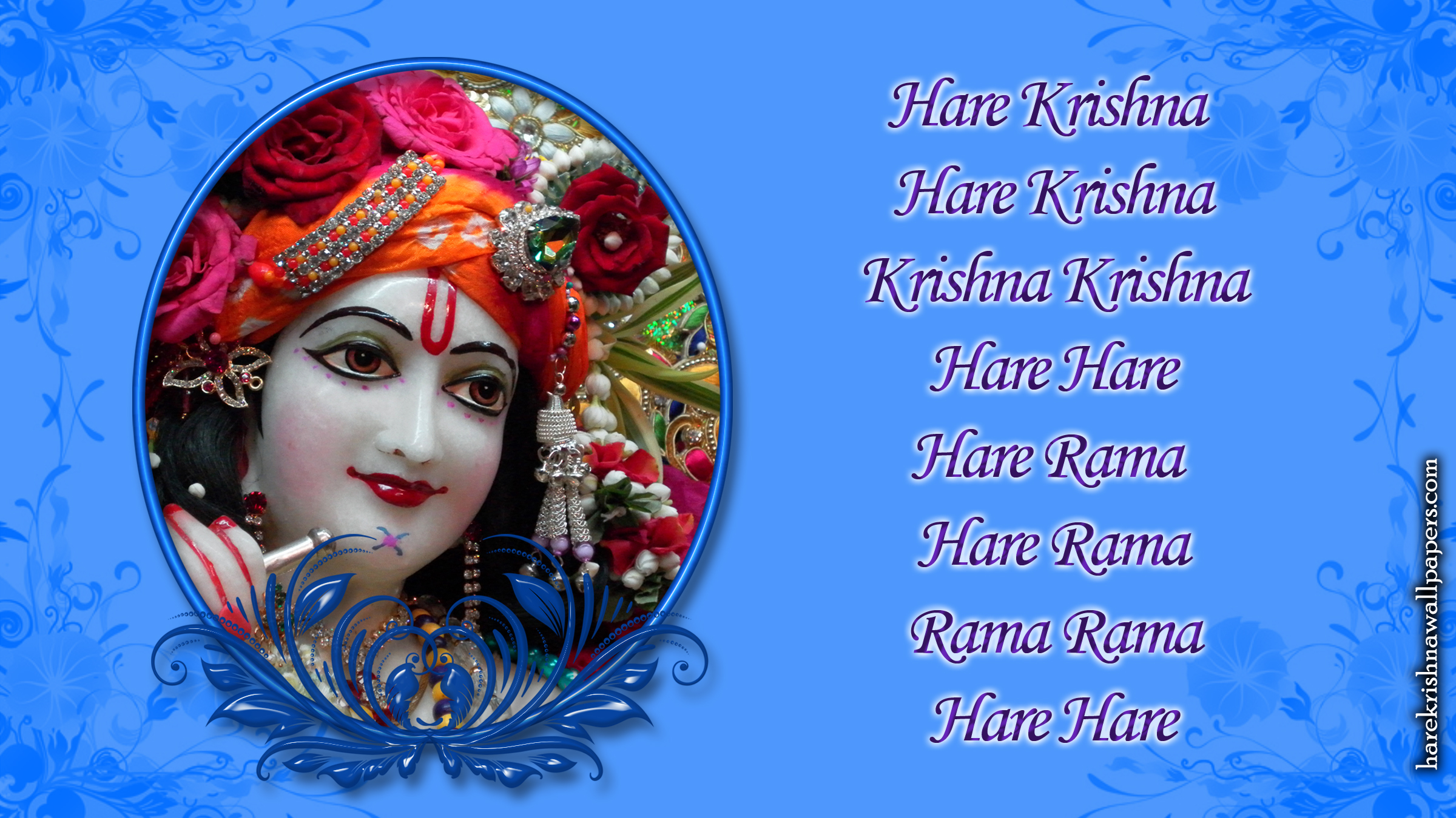 Chant Hare Krishna Mahamantra Wallpaper (019) Size 2400x1350 Download