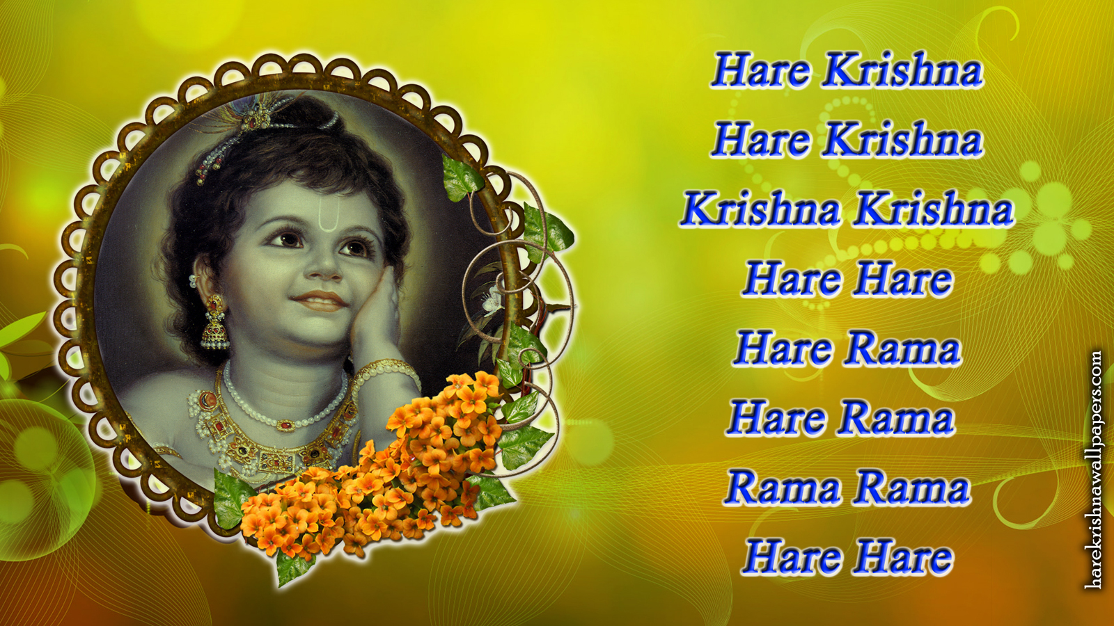 Chant Hare Krishna Mahamantra Wallpaper (020) Size 1600x900 Download