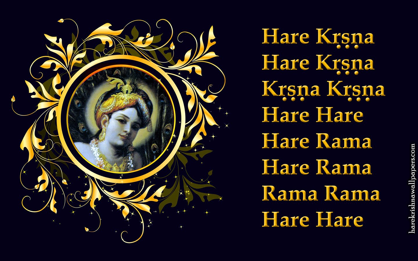 Chant Hare Krishna Mahamantra Wallpaper (024) Size 1440x900 Download