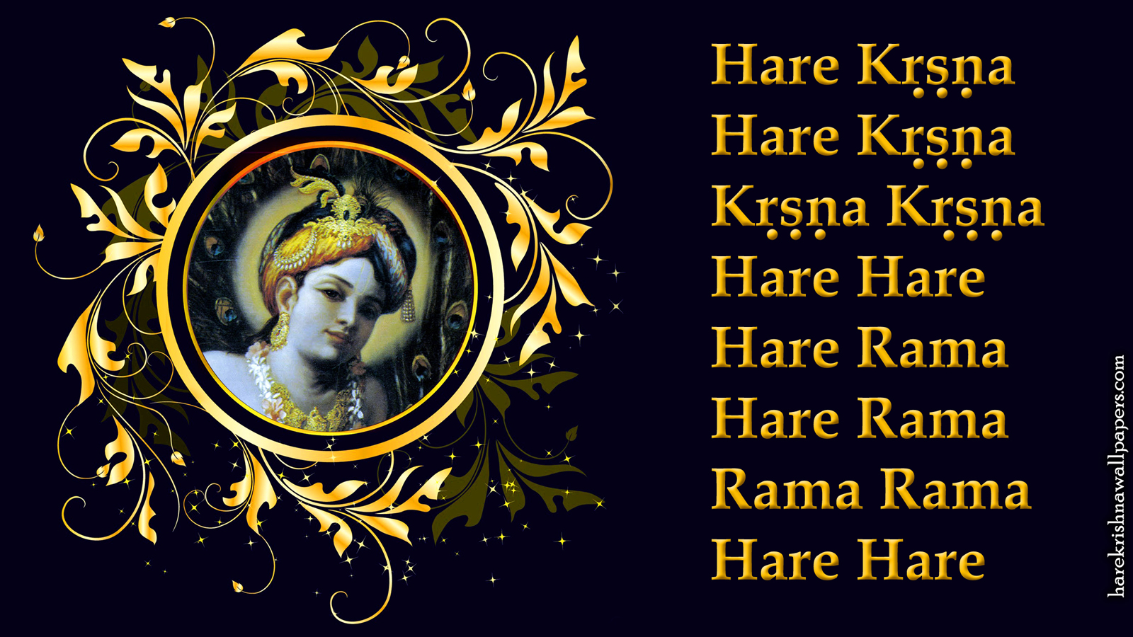 Chant Hare Krishna Mahamantra Wallpaper (024) Size 1600x900 Download