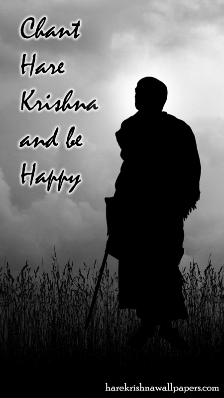 Chant Hare Krishna and be happy Wallpaper (001) Size 450x800 Download