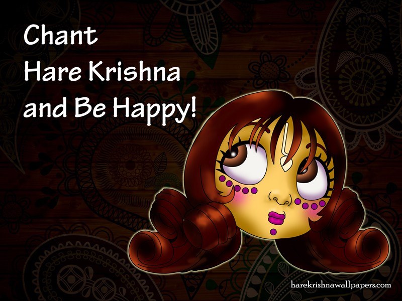Chant Hare Krishna and be happy Wallpaper (002)