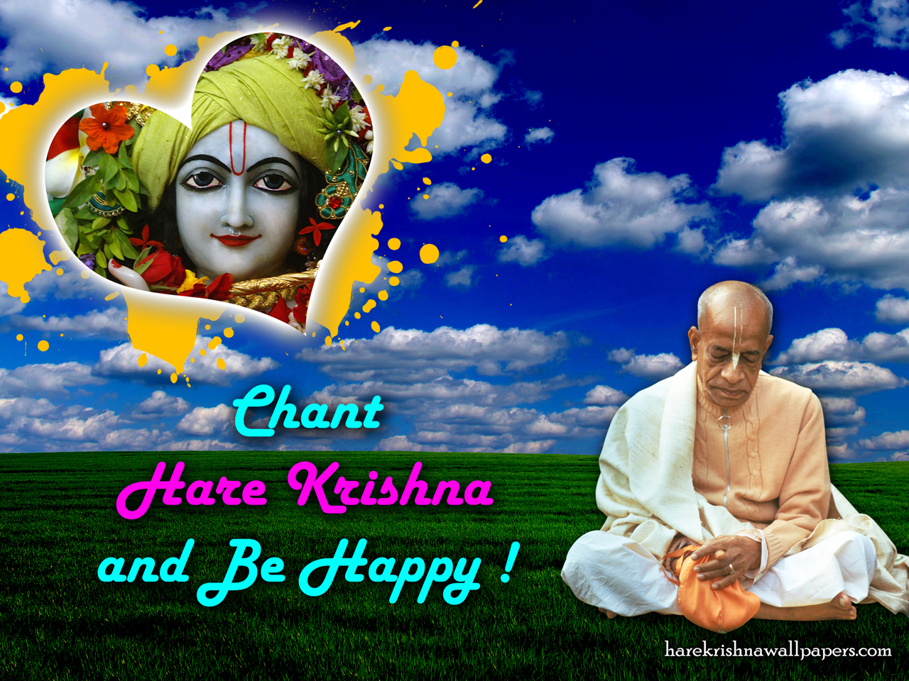 Chant Hare Krishna and be happy Wallpaper (005) Size 1280x960 Download