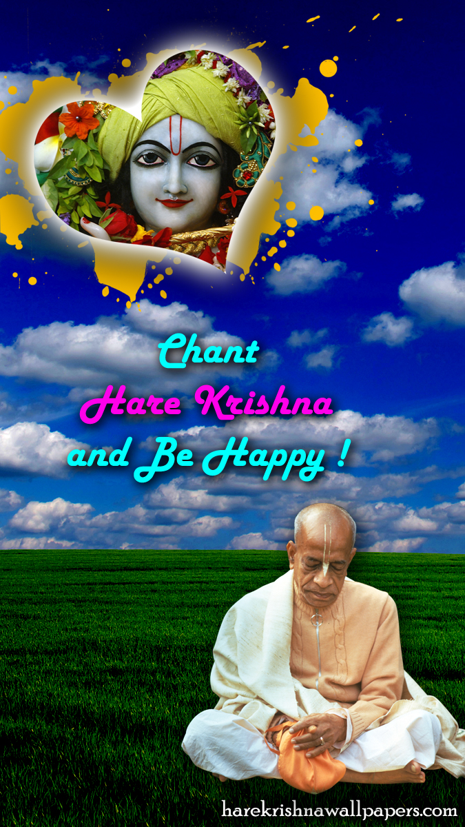 Chant Hare Krishna and be happy Wallpaper (005) Size 675x1200 Download