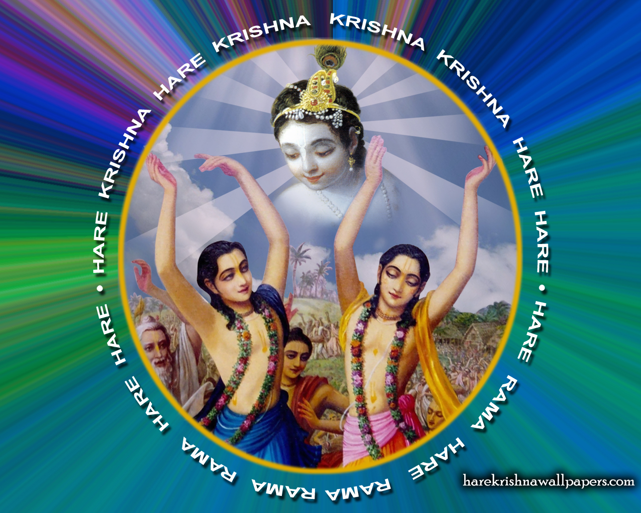 Chant Hare Krishna Mahamantra Wallpaper (003) Size 1280x1024 Download