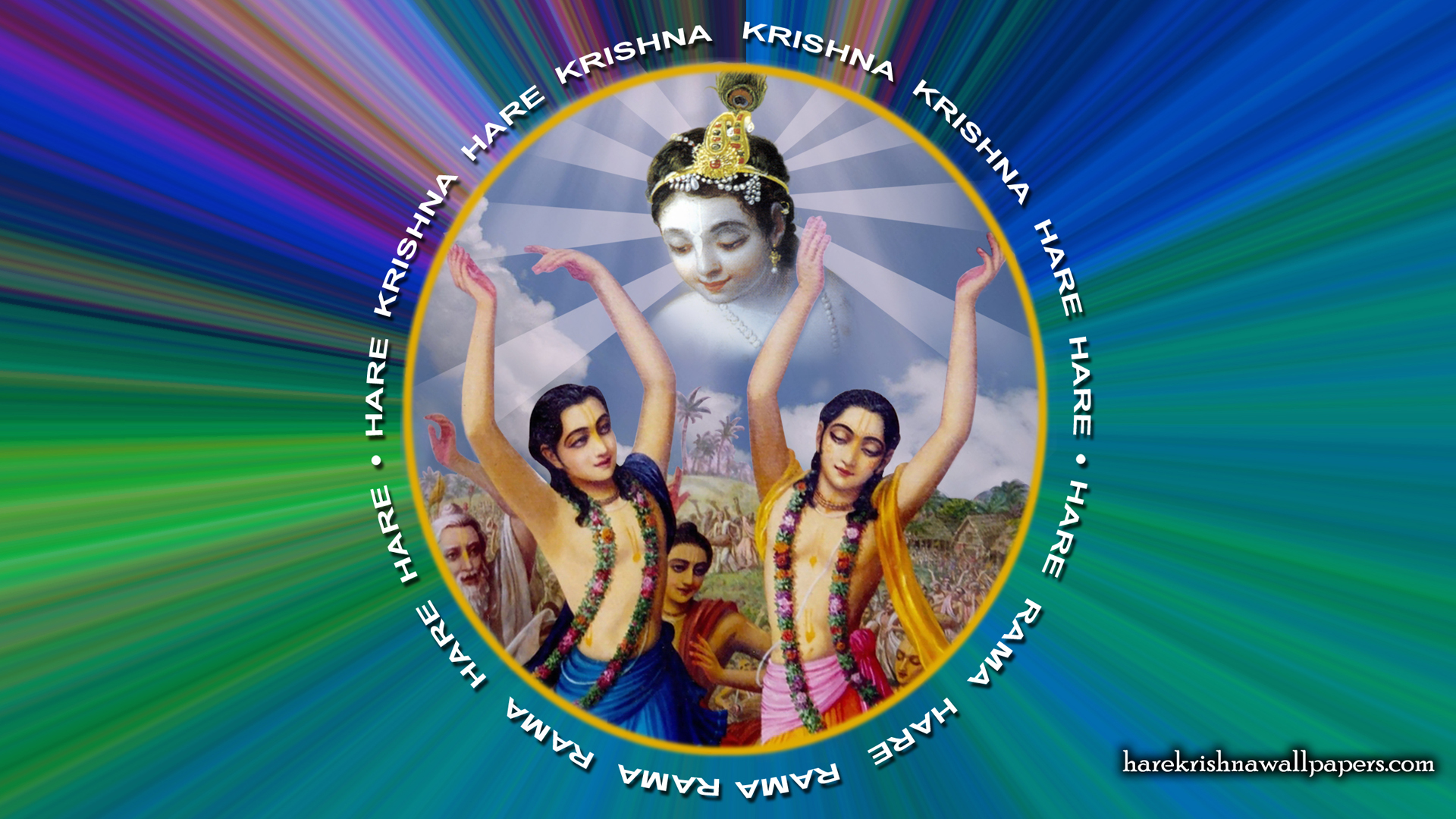 Chant Hare Krishna Mahamantra Wallpaper (003) Size 1920x1080 Download
