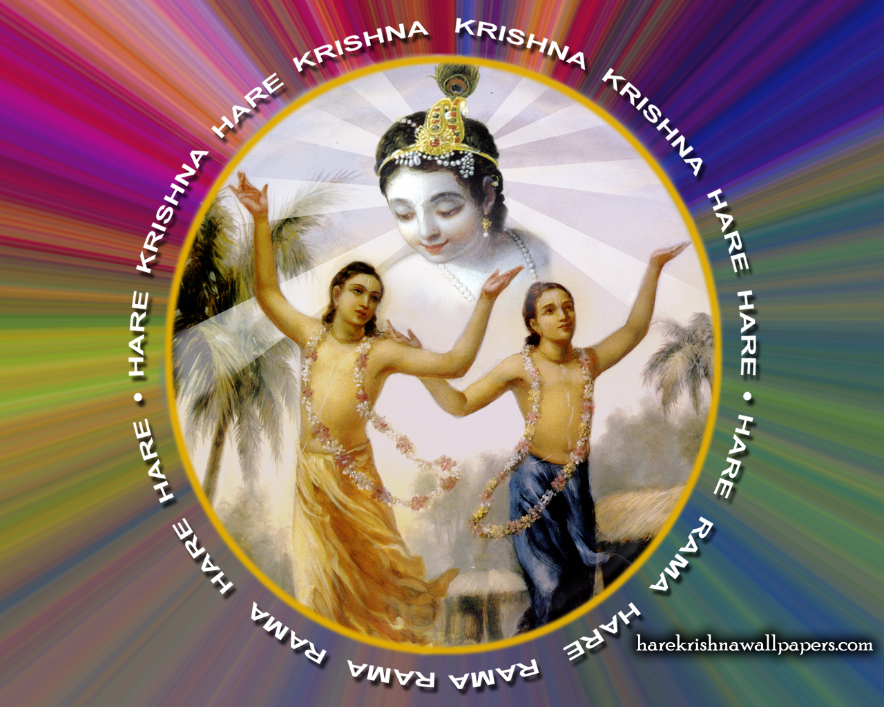 Chant Hare Krishna Mahamantra Wallpaper (004) Size 1280x1024 Download