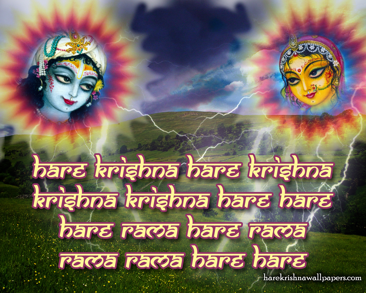 Chant Hare Krishna Mahamantra Wallpaper (006) Size 1280x1024 Download