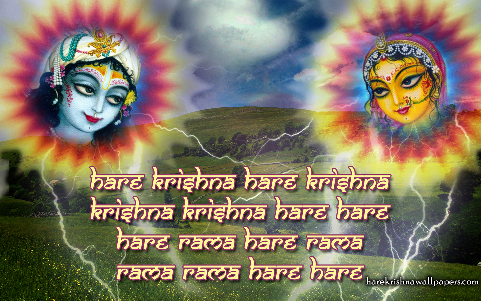 Chant Hare Krishna Mahamantra Wallpaper (006) Size 1680x1050 Download