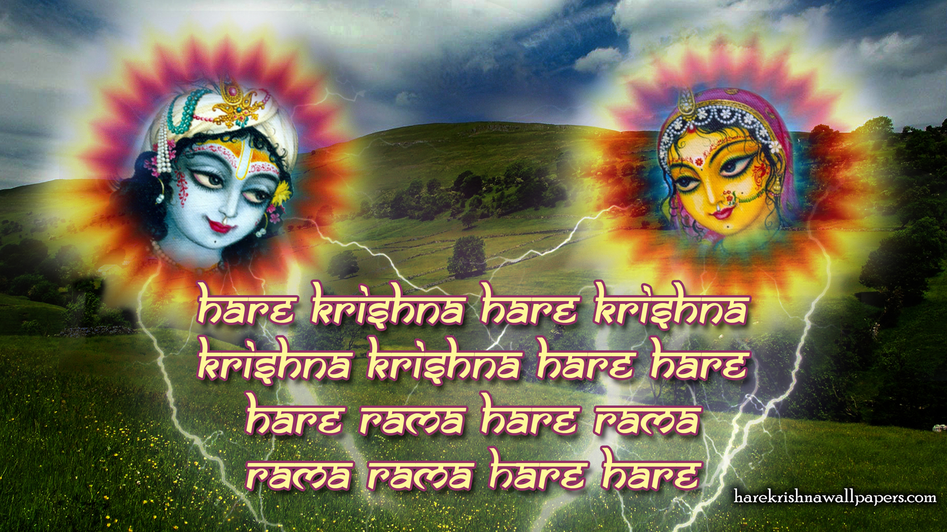 Chant Hare Krishna Mahamantra Wallpaper (006) Size 1920x1080 Download