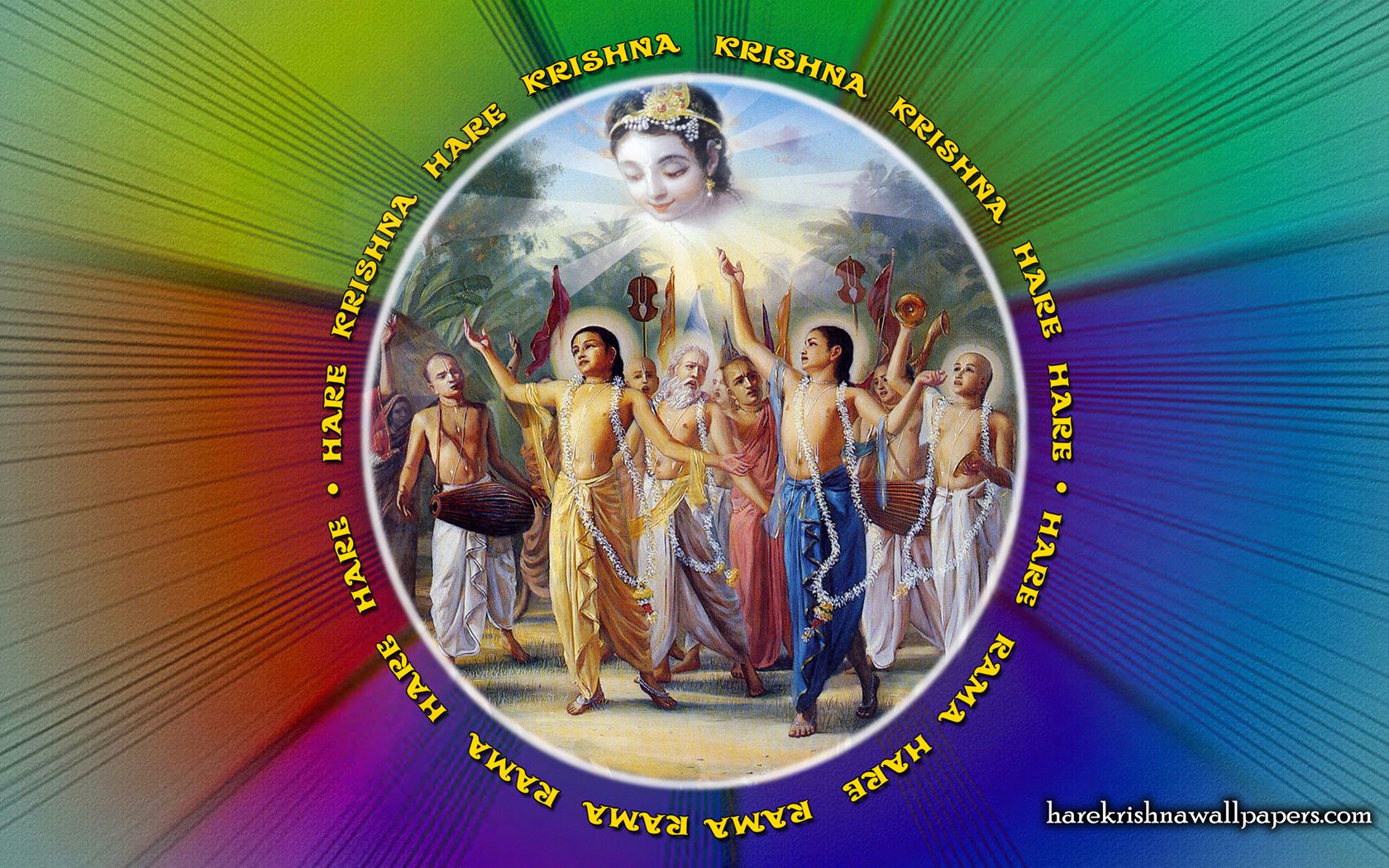 Chant Hare Krishna Mahamantra Wallpaper (008) Size 1680x1050 Download