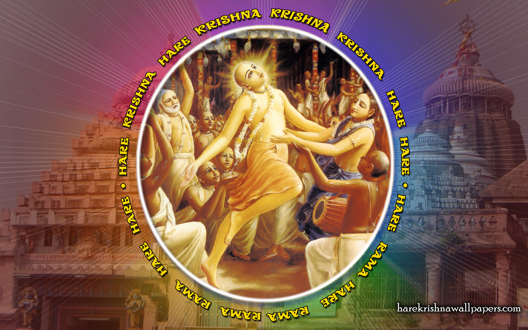 Chant Hare Krishna Mahamantra Wallpaper (009) Size 1680x1050 Download