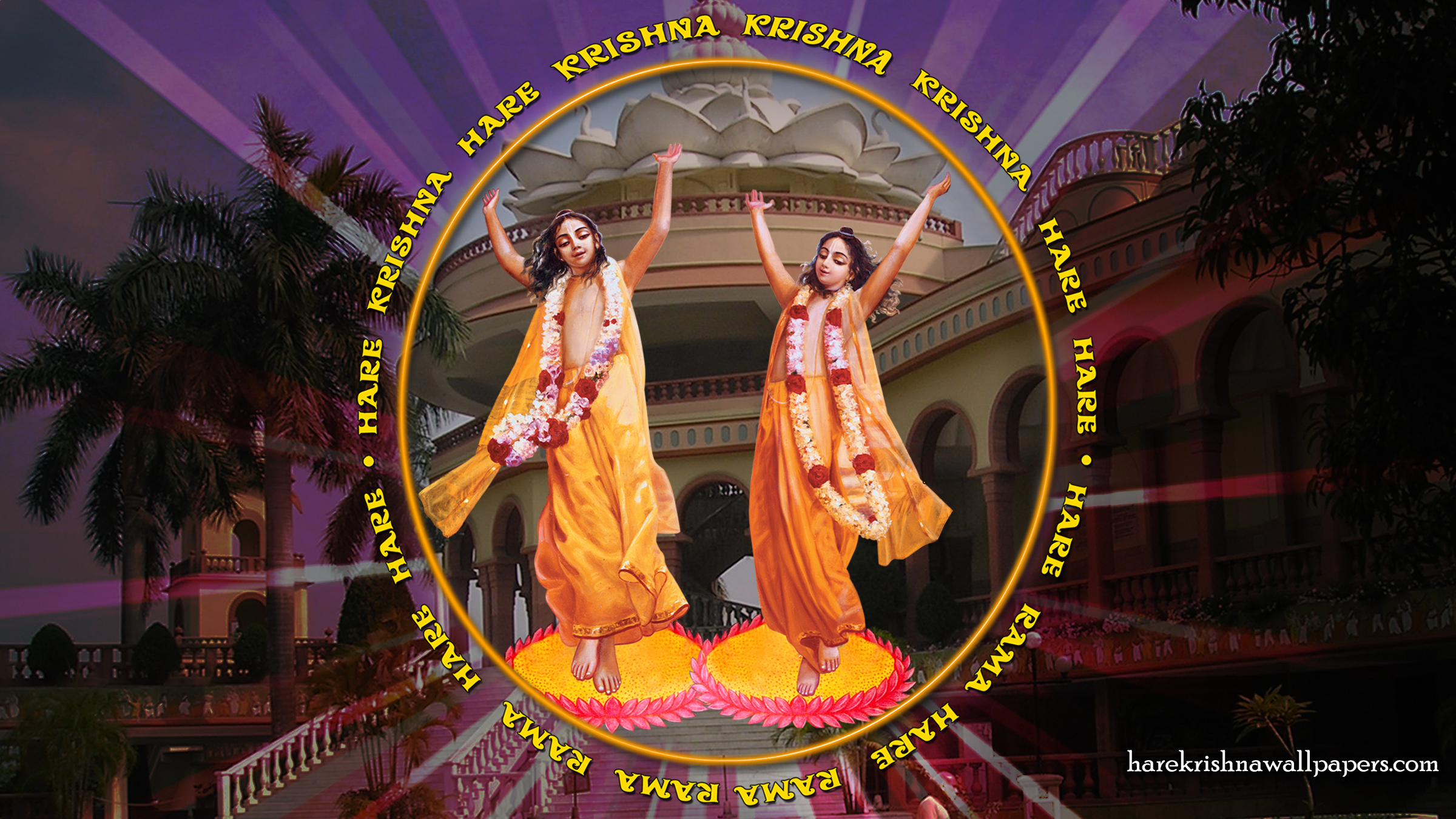 Chant Hare Krishna Mahamantra Wallpaper (010) Size 2400x1350 Download
