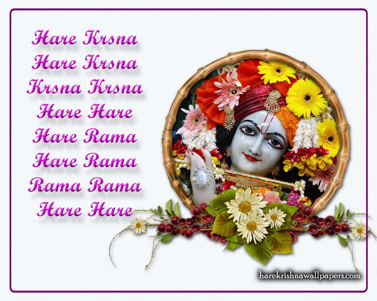 Chant Hare Krishna Mahamantra Wallpaper (015) Size 1280x1024 Download