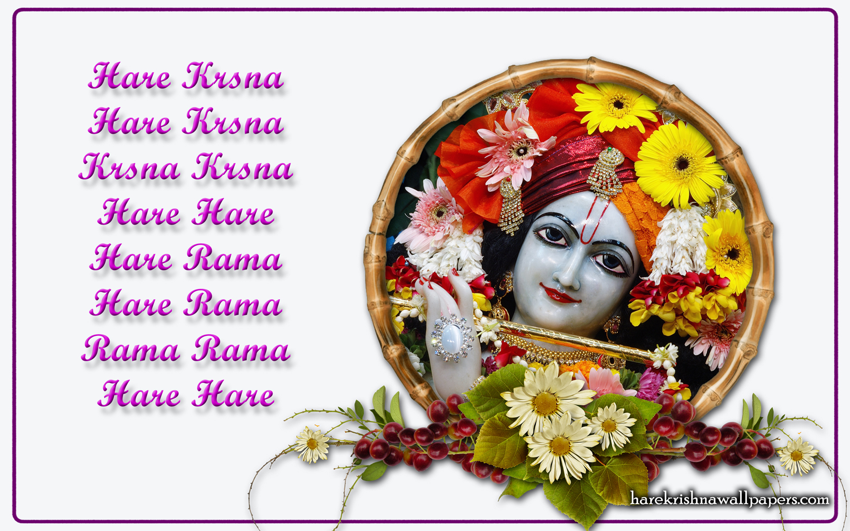 Chant Hare Krishna Mahamantra Wallpaper (015) Size 1680x1050 Download