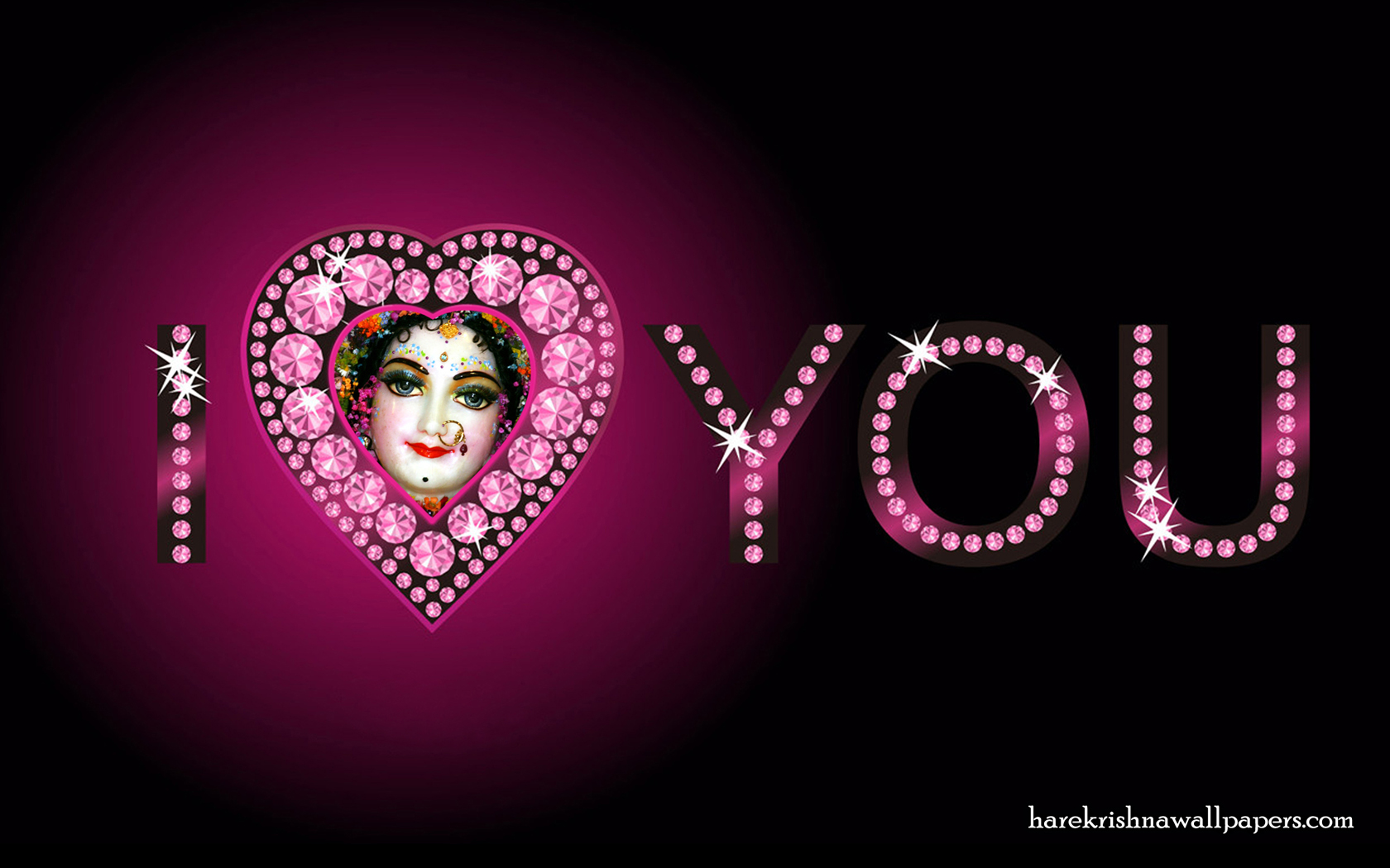 I Love You Radharani Wallpaper (014) Size 1680x1050 Download