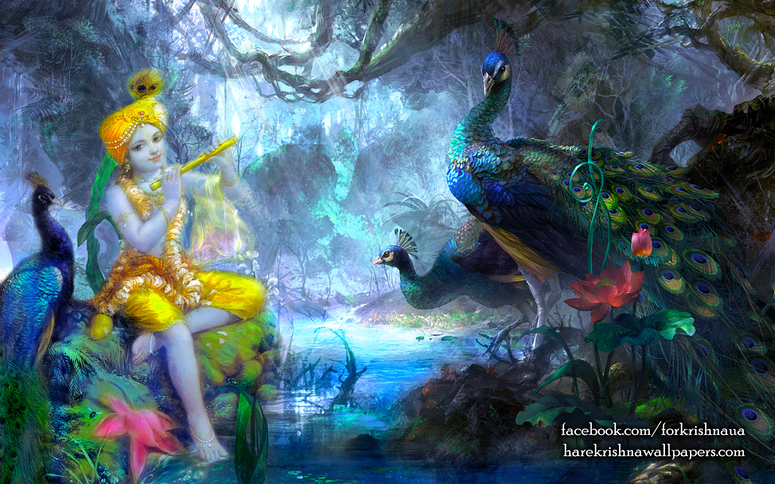 Krishna Wallpaper (009) Size 2560x1600 Download