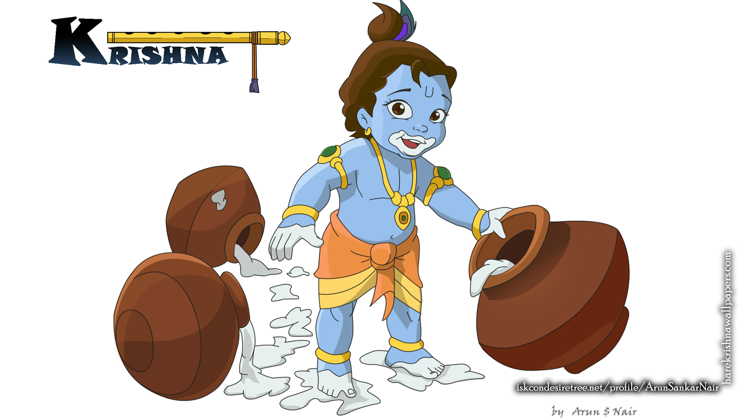 Krishna Wallpaper (017) Size 2400x1350 Download