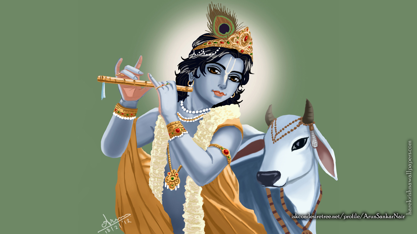 Krishna Wallpaper (018) Size 1600x900 Download