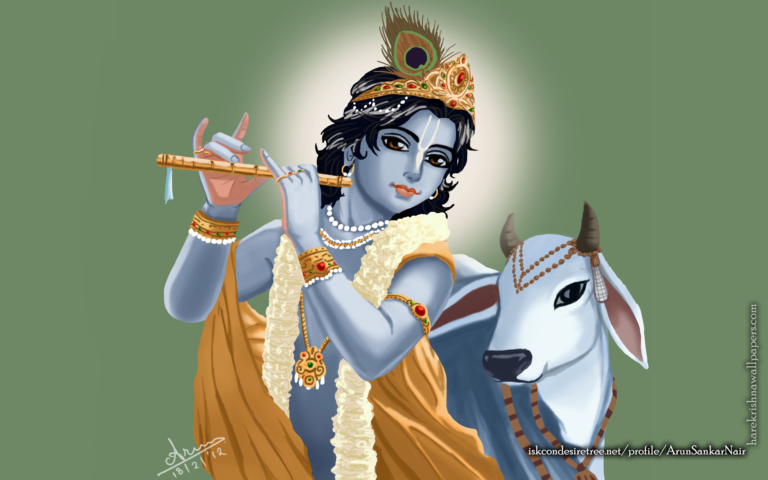 Krishna Wallpaper (018) Size 2560x1600 Download