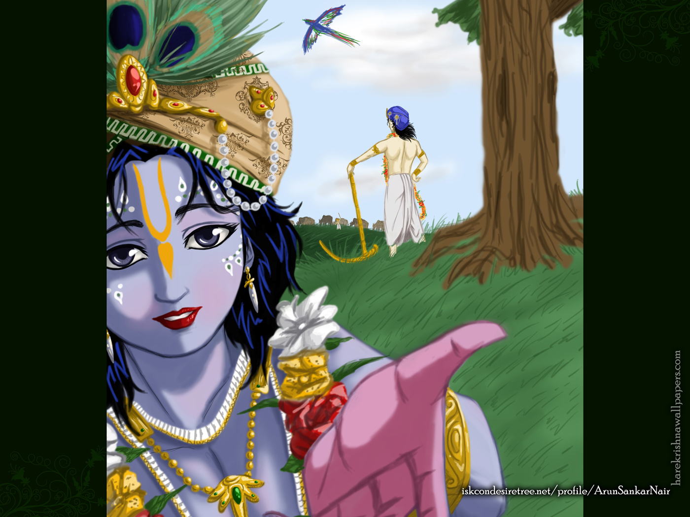 Krishna Wallpaper (025) Size 1400x1050 Download