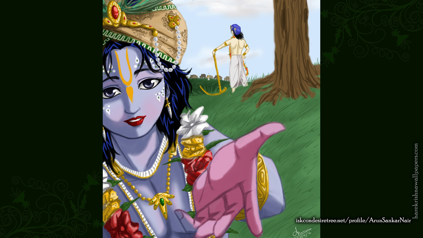 Krishna Wallpaper (025) Size 1600x900 Download