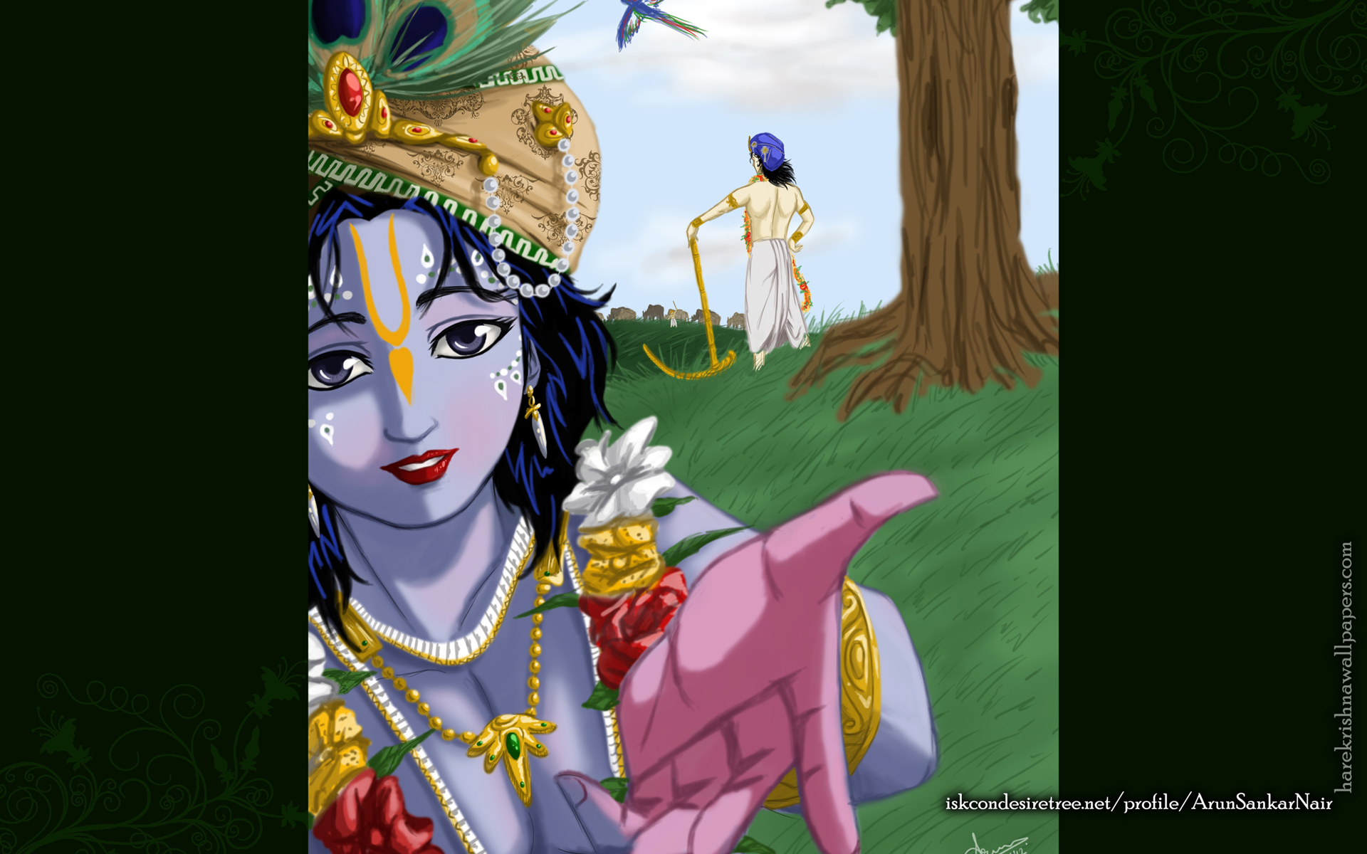 Krishna Wallpaper (025) Size 1920x1200 Download