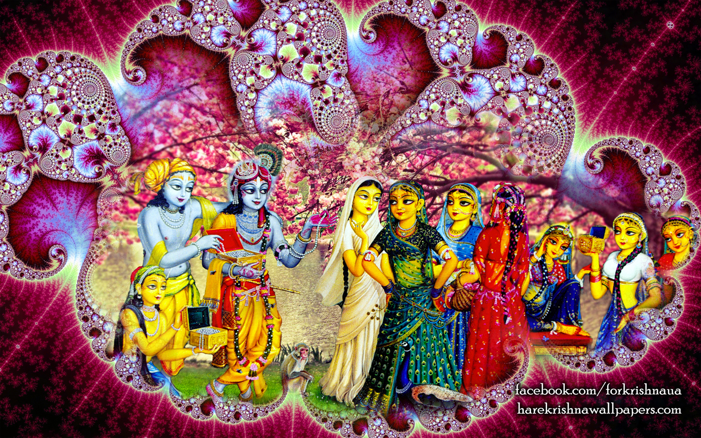 Krishna Balaram Wallpaper (001) Size 1440x900 Download