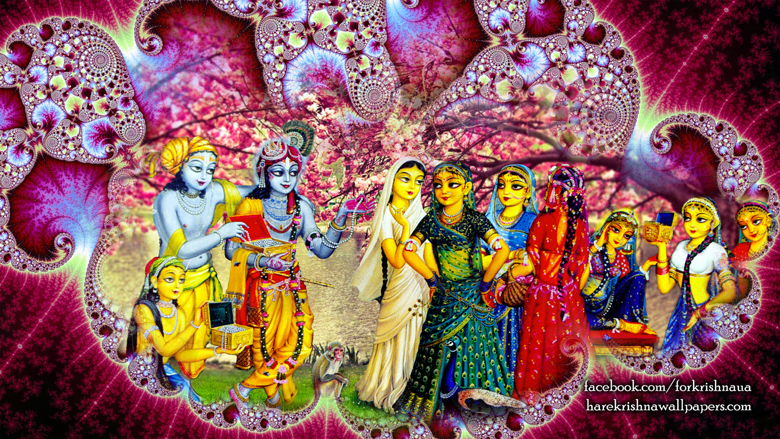 Krishna Balaram Wallpaper (001) Size 1600x900 Download