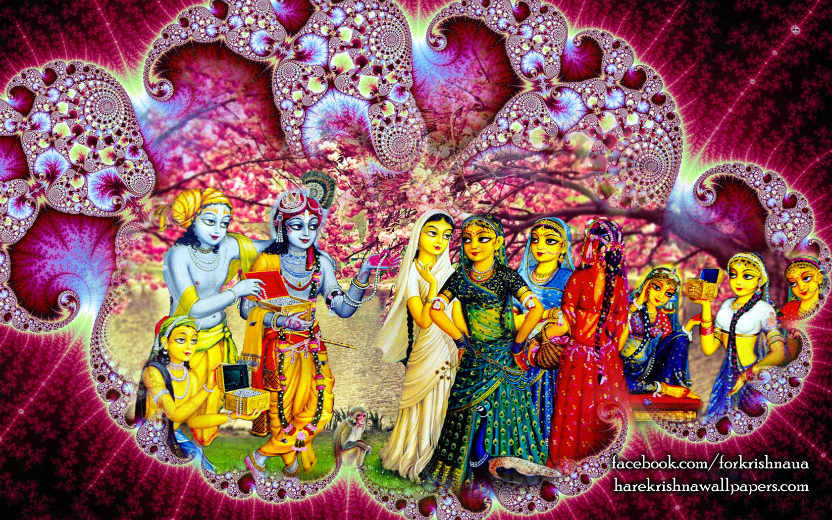Krishna Balaram Wallpaper (001) Size 1680x1050 Download