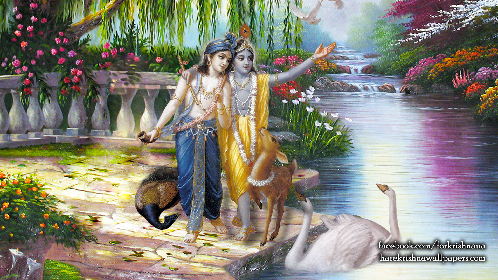 Krishna Balaram Wallpaper (003) Size 1920x1080 Download