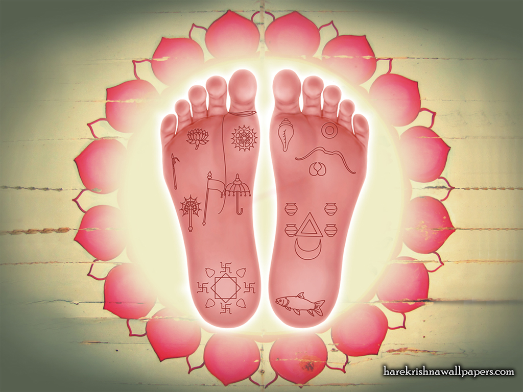 Sri Krishna Lotus Feet Wallpaper (001) Size 1024x768 Download