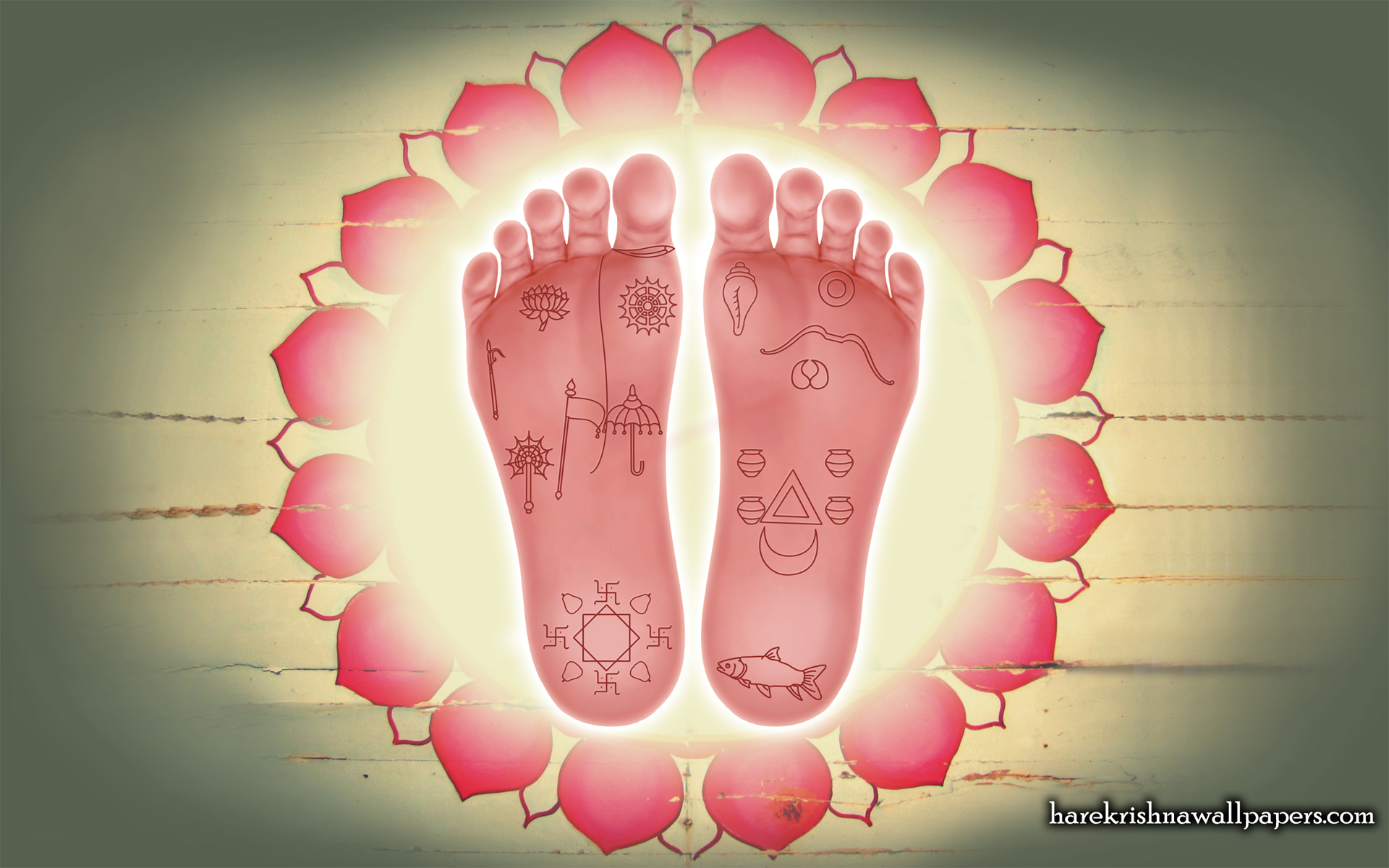 Sri Krishna Lotus Feet Wallpaper (001) Size 1920x1200 Download