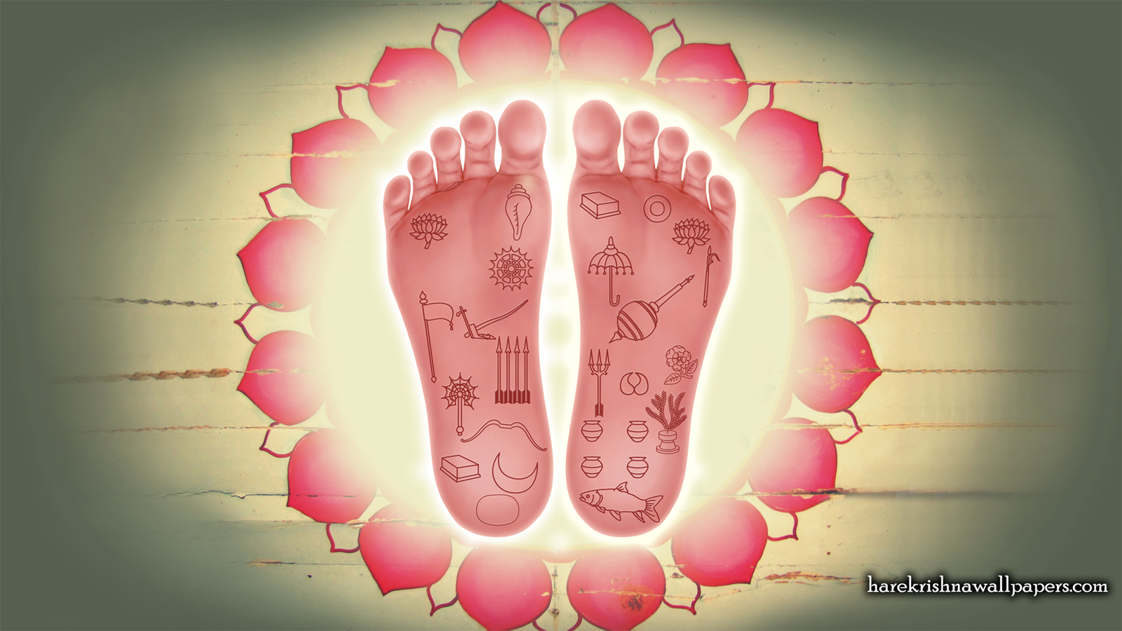 Sri Nityananda Lotus Feet Wallpaper (001) Size 1600x900 Download