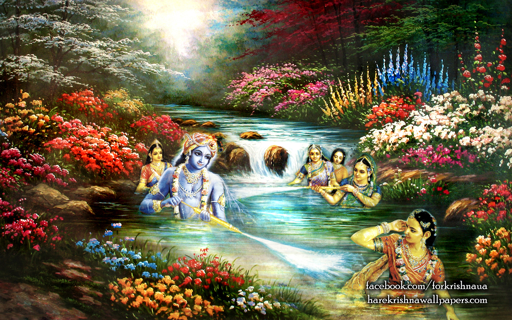 Radha Krishna Wallpaper (020) Size 1680x1050 Download