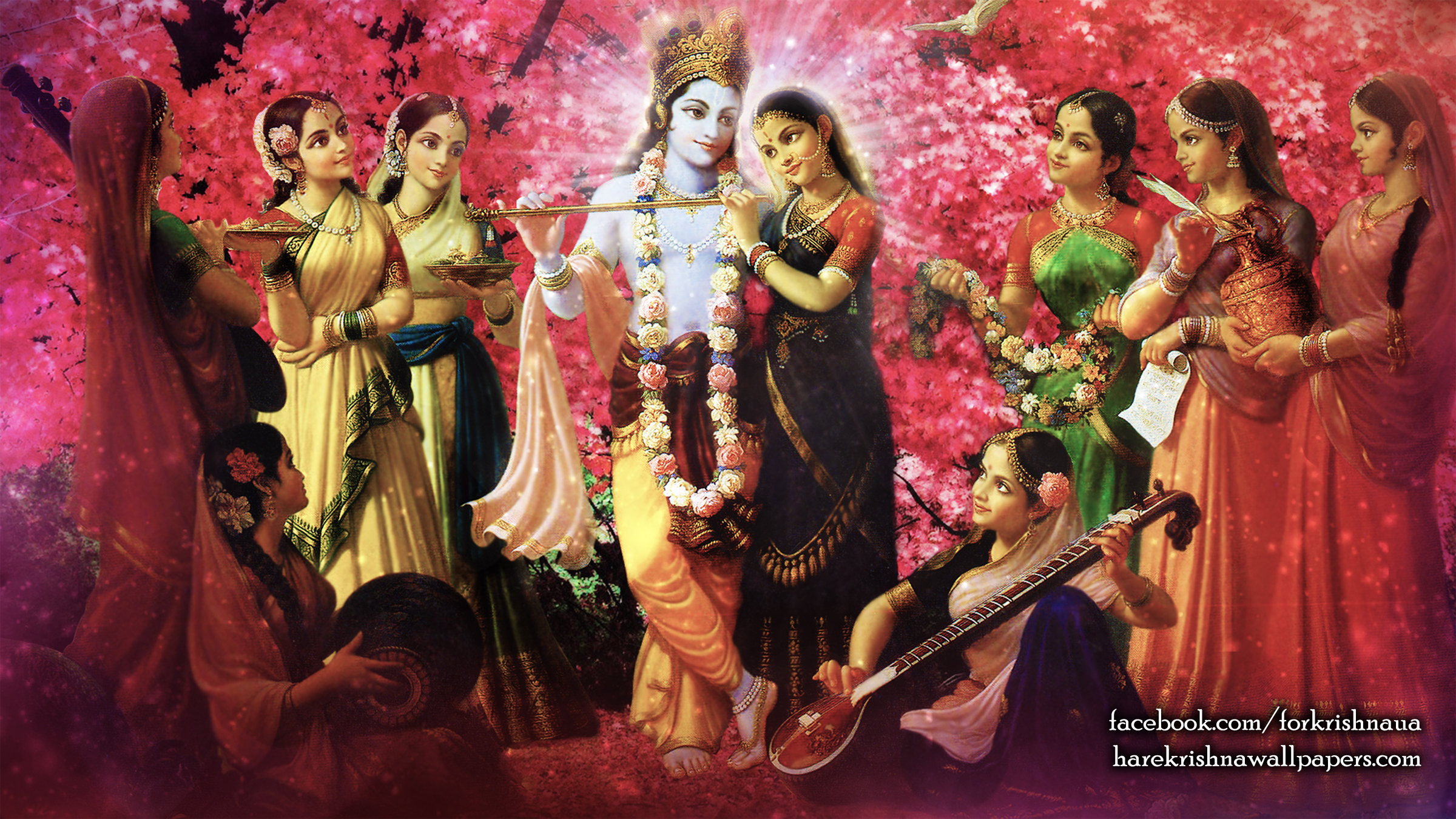 Radha Krishna Wallpaper (021) Size 2400x1350 Download